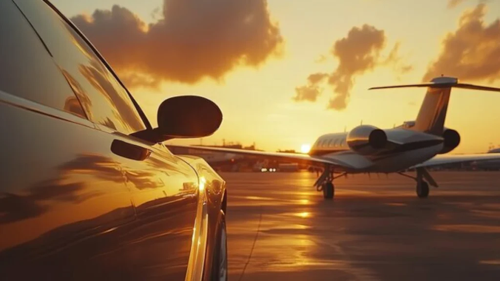 new york laguardia airport transportation with luxury black car and chauffeur