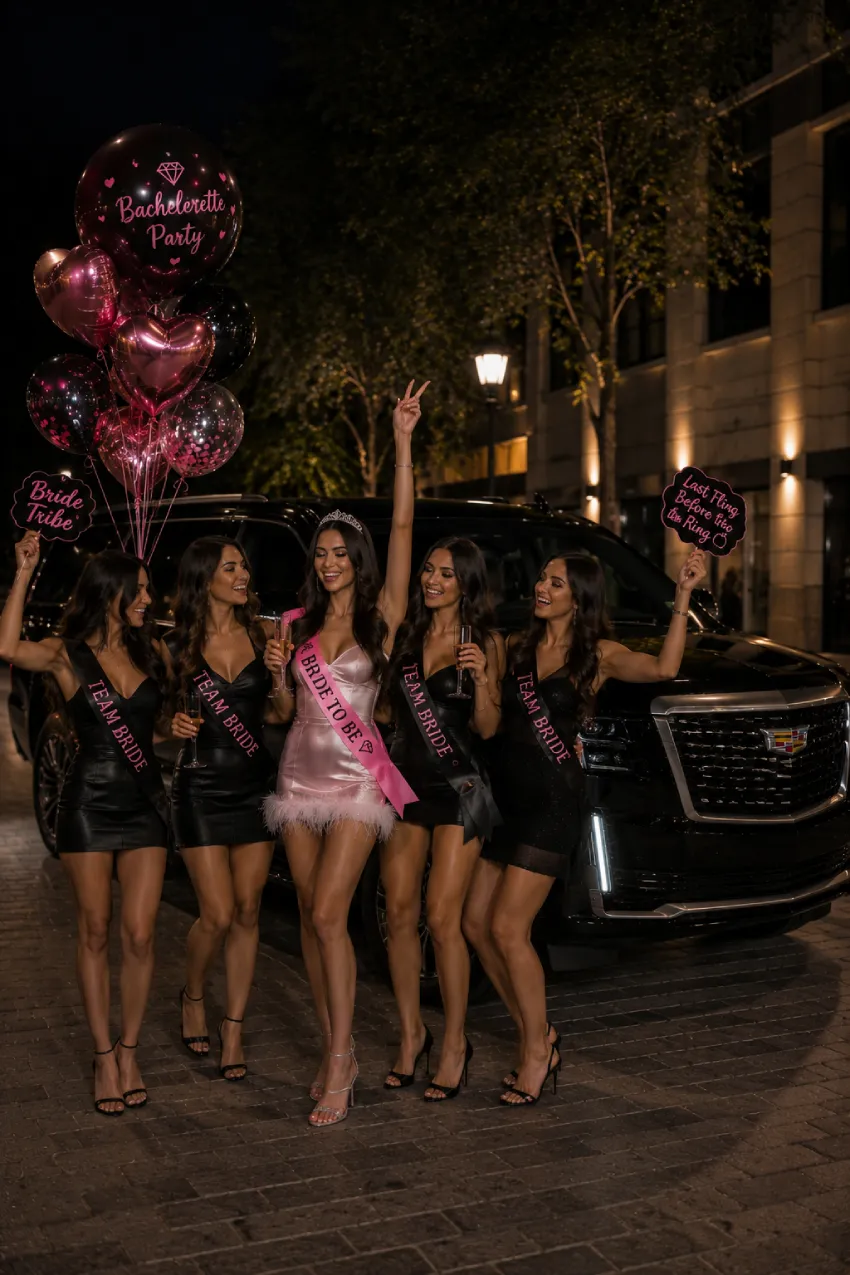 Night out transportation arranged through Bachelor Party Transportation Service in New York