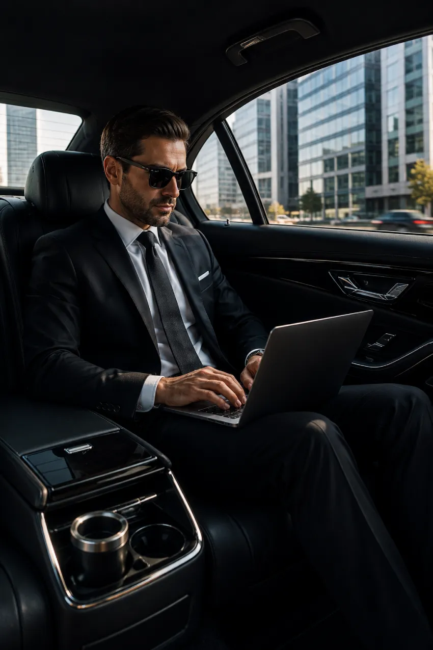Business professionals traveling with Corporate Transportation New York