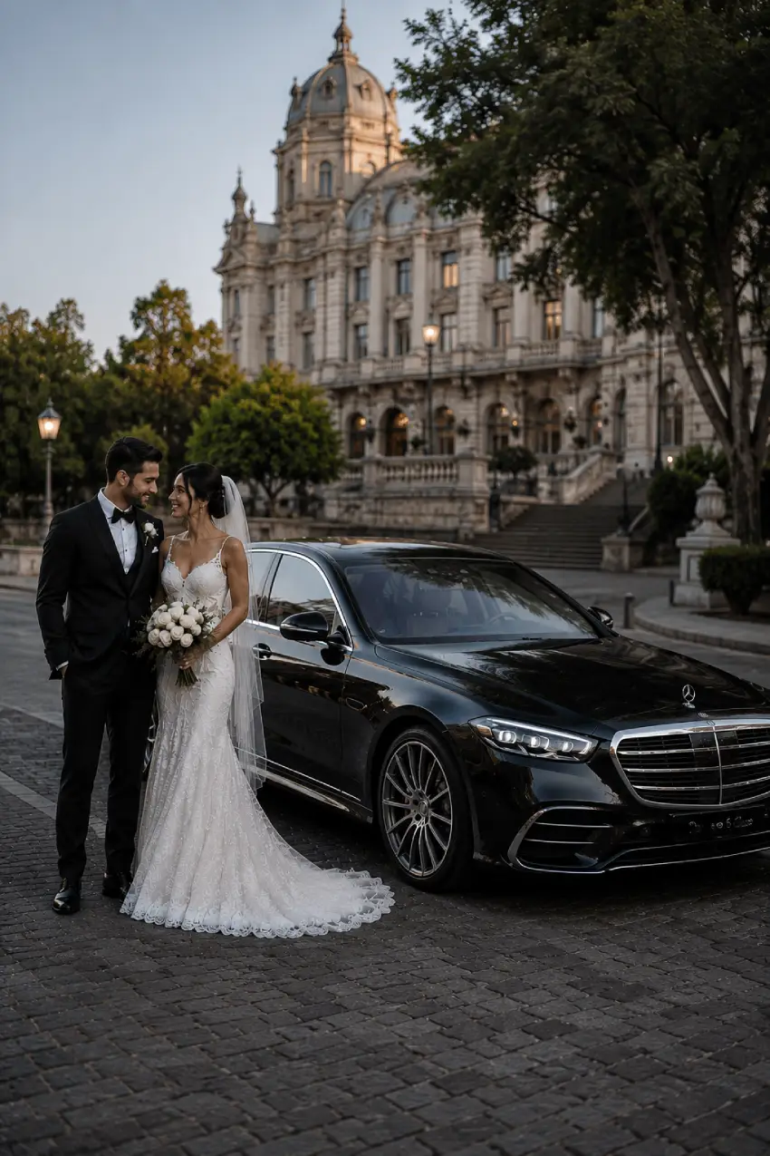 Elegant wedding day transportation with New York Wedding Limousine