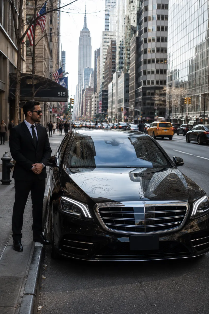 Private luxury vehicle provided through New York Chauffeur Service