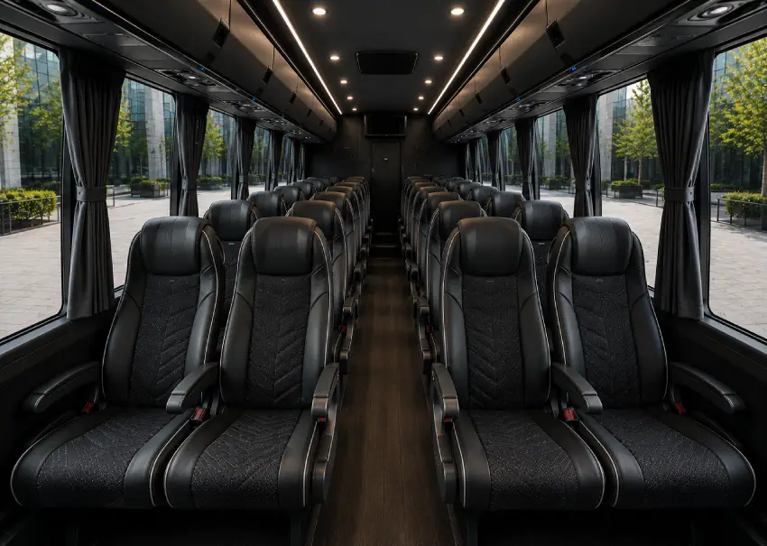 luxury motor coach interior